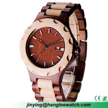 Reloj de moda de madera natural puro